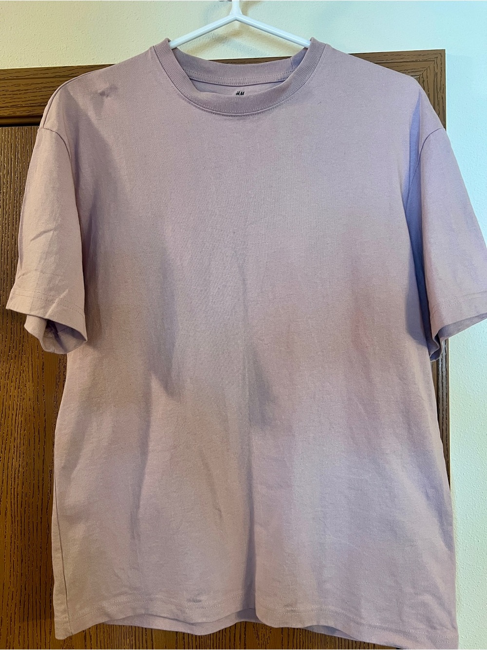 H&M Men's Light Lavender Short Sleeve Crew Tee
